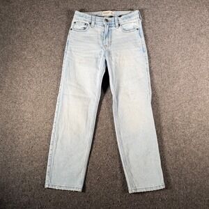 Abercrombie Kids Relaxed Straight Jeans Light Wash Blue Size 9/10 Regular